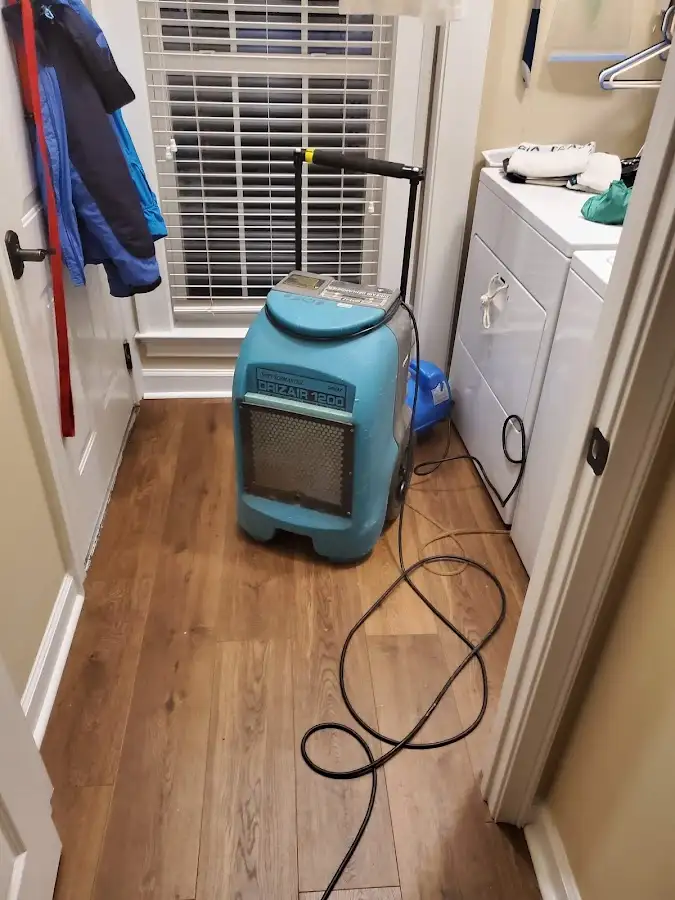 Commercial dehumidifier deployed for Flood Damage Cleanup in Canton